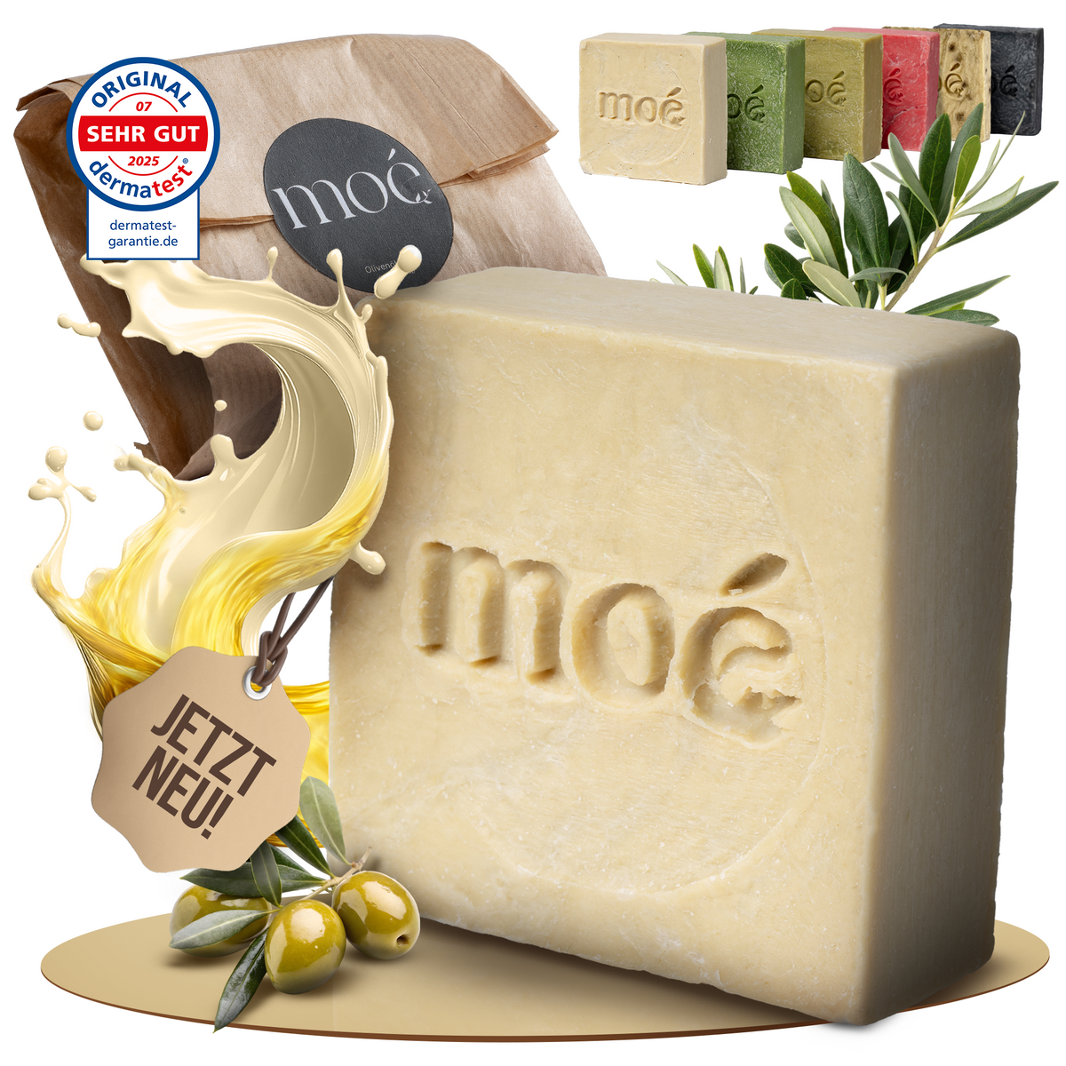 Natürliche Olivenöl Seife